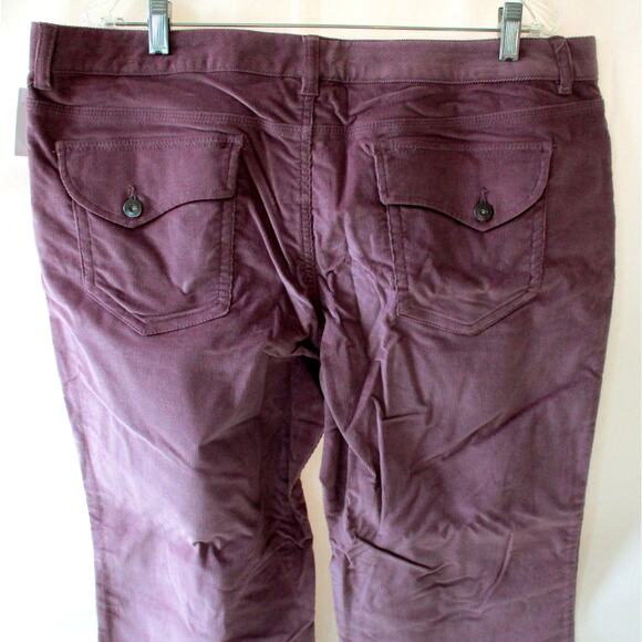 Liz Claiborne Women's Mid Rise Bootcut Stretch Mauve Corduroy Pants NWT Size 18 - Picture 5 of 10